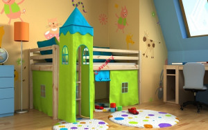 Hochbett Gabi mit Turm